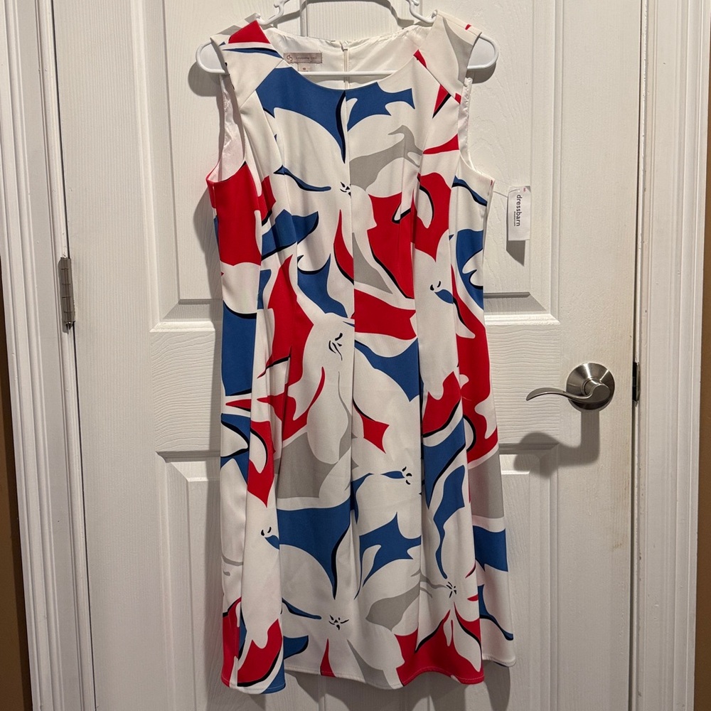 Dressbarn Colorful Abstract Dress
